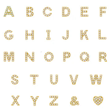 MINI CRYSTAL INITIAL CHARM