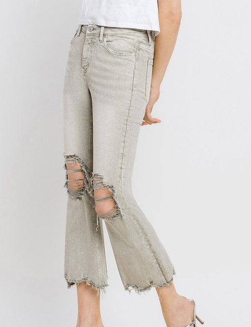"Moss Green" By Lovervet Crop Flare
