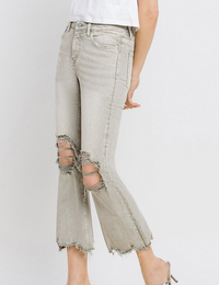 "Moss Green" By Lovervet Crop Flare