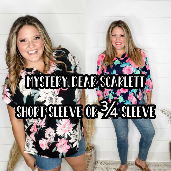 Mystery Dear Scarlett Sample Top **SIZE DOWN**