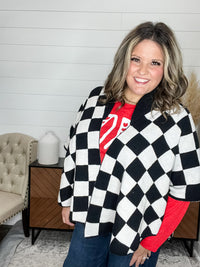 "Finish Line" Checkered Cape