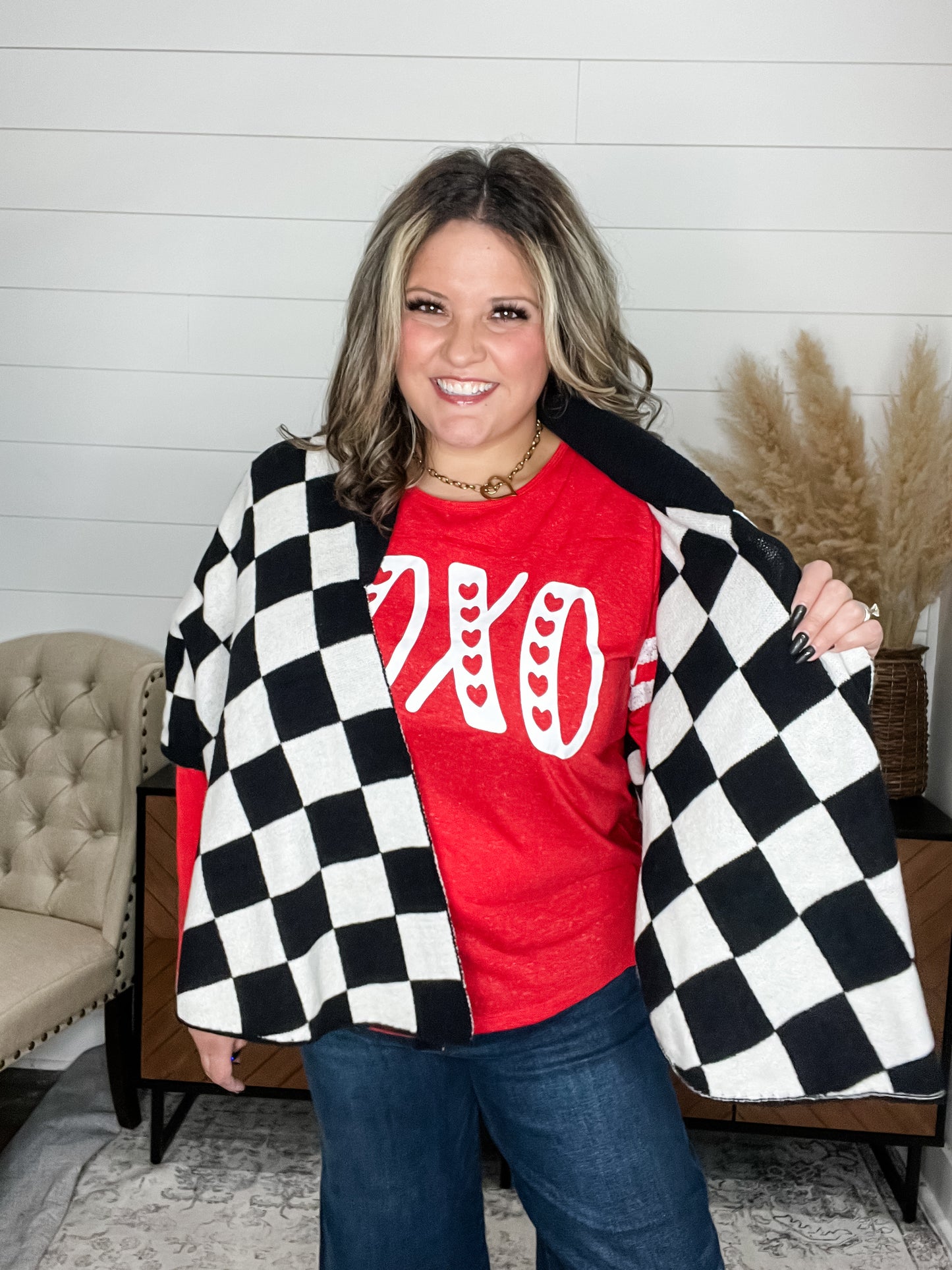 "Finish Line" Checkered Cape