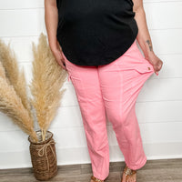 Judy Blue "Seeing Pink" Cargo Jeans