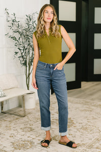 Judy Blue "Lioness" Dark Indigo Boyfriend Jean