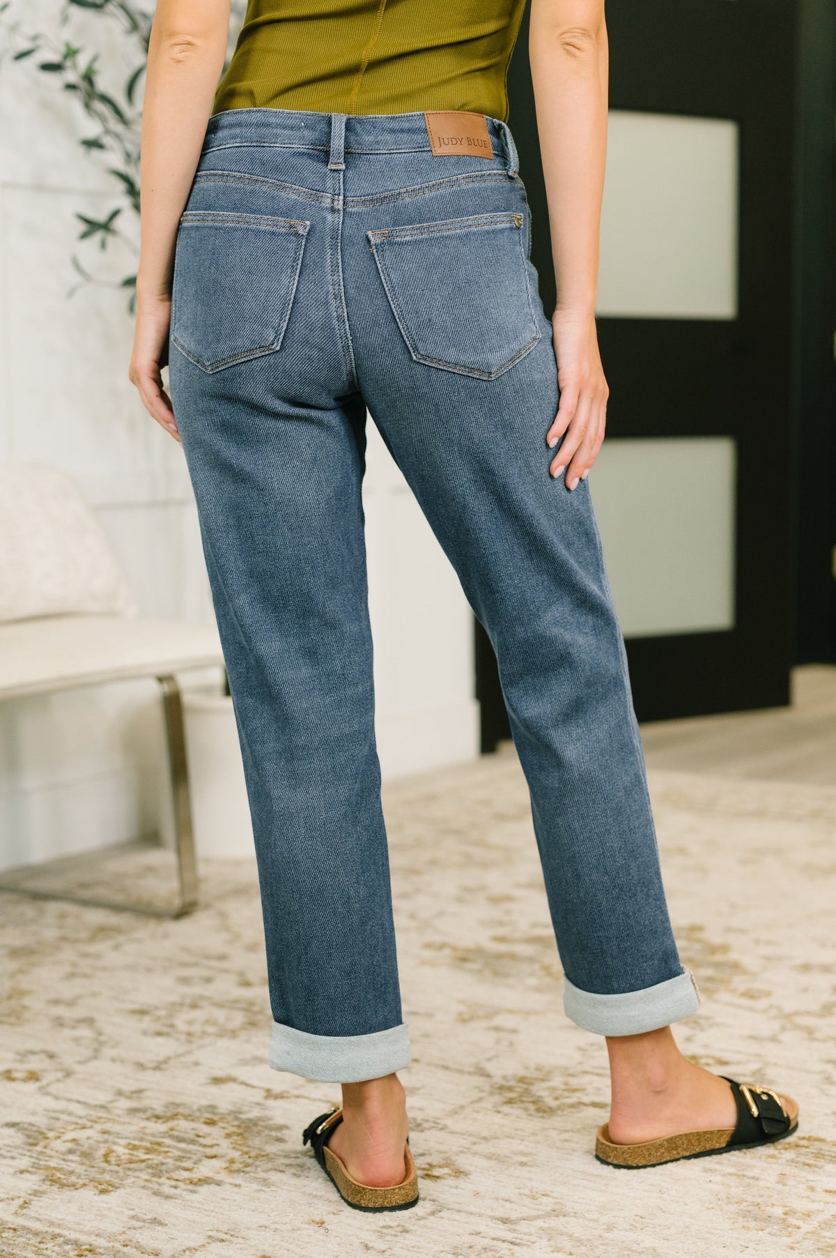 Judy Blue "Lioness" Dark Indigo Boyfriend Jean