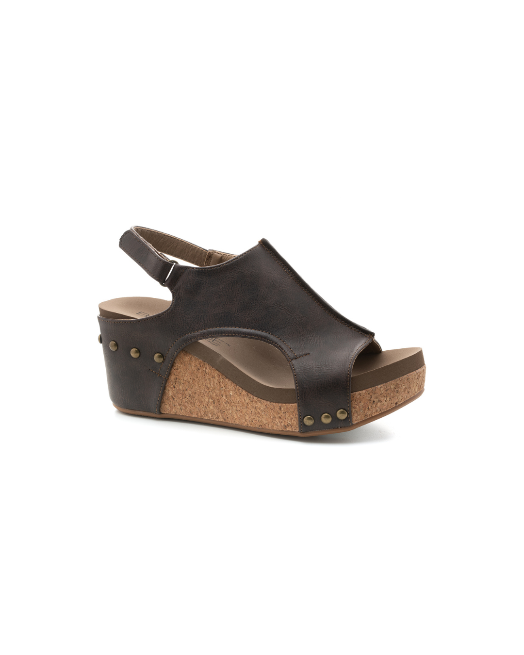 "Carley" Wedge Sandal By Corkys (Smooth Chocolate)