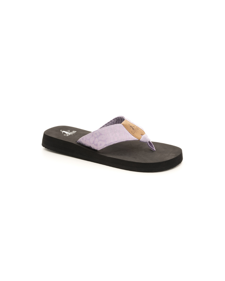 Corkys "Ahoy" Flip Flop (Lavender Leopard)