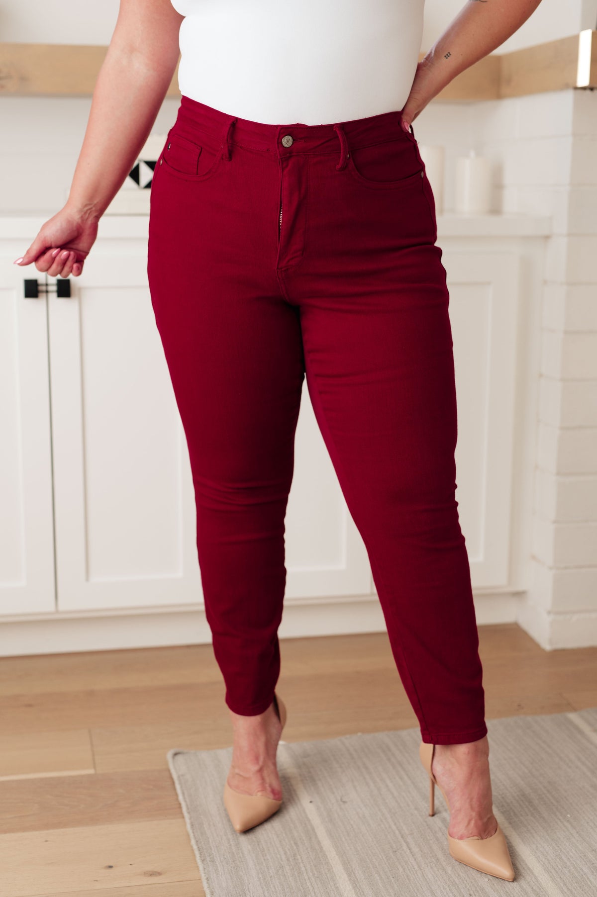 Judy Blue "Scarlett Letter" Tummy Control Skinny Jeans