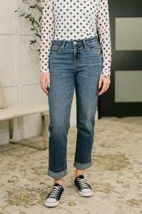 Judy Blue "Billie" Boyfriend Jean in Everyday Indigo