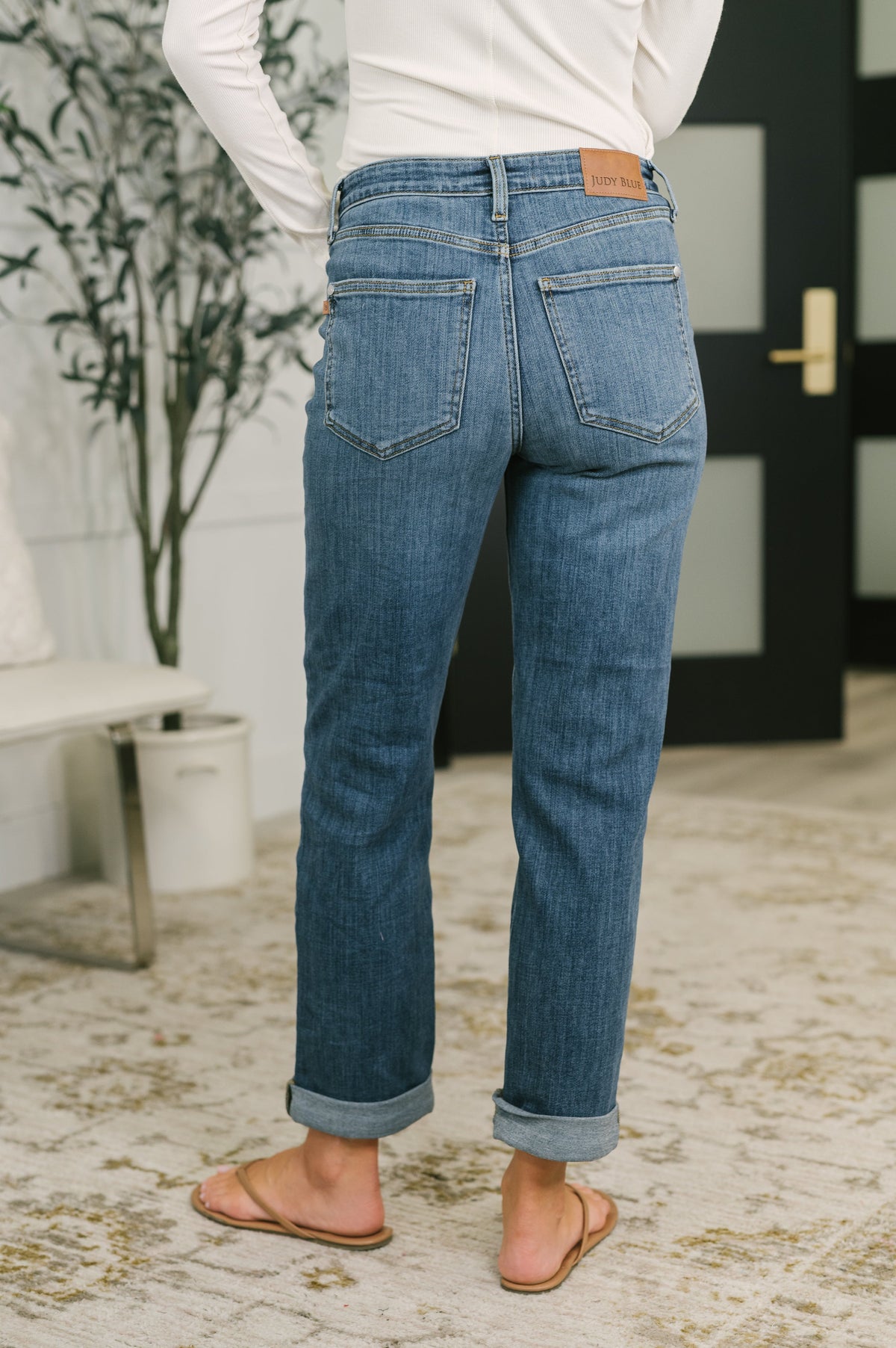 Judy Blue "Billie" Boyfriend Jean in Everyday Indigo