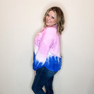 "A Moment" Long Sleeve Tie Dye Button Up-Lola Monroe Boutique