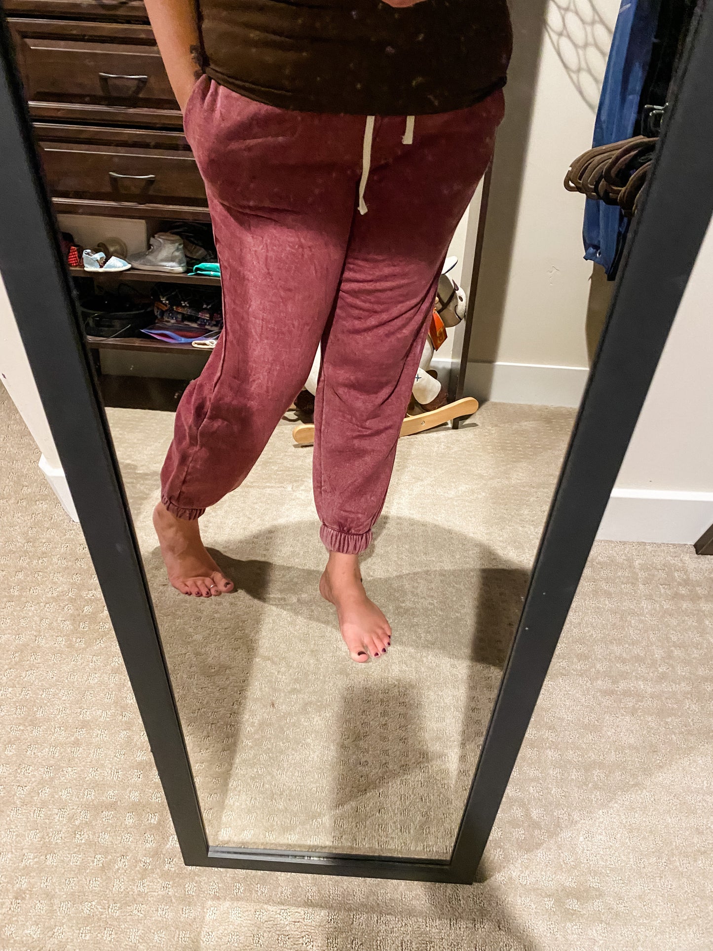 Acid Wash Drawstring Joggers with Pockets (Multiple Colors)