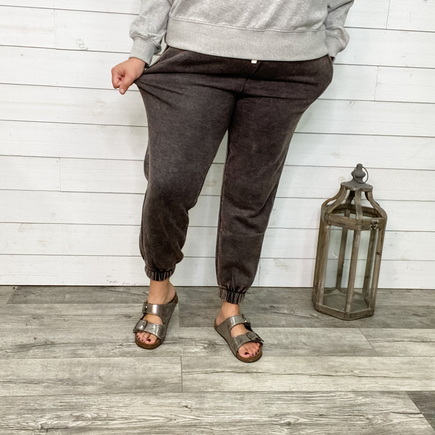 Acid Wash Drawstring Joggers with Pockets (Multiple Colors)