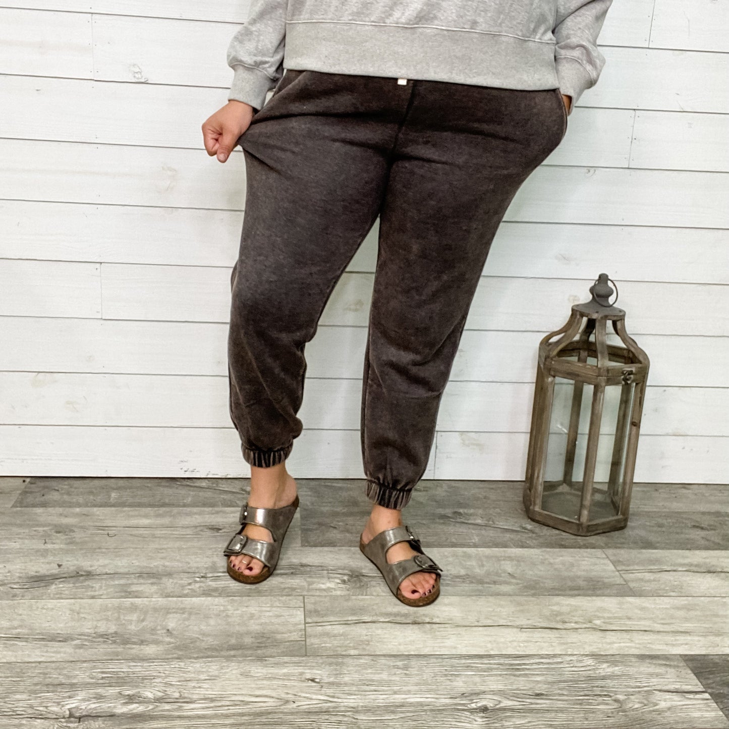 Acid Wash Drawstring Joggers with Pockets (Multiple Colors)