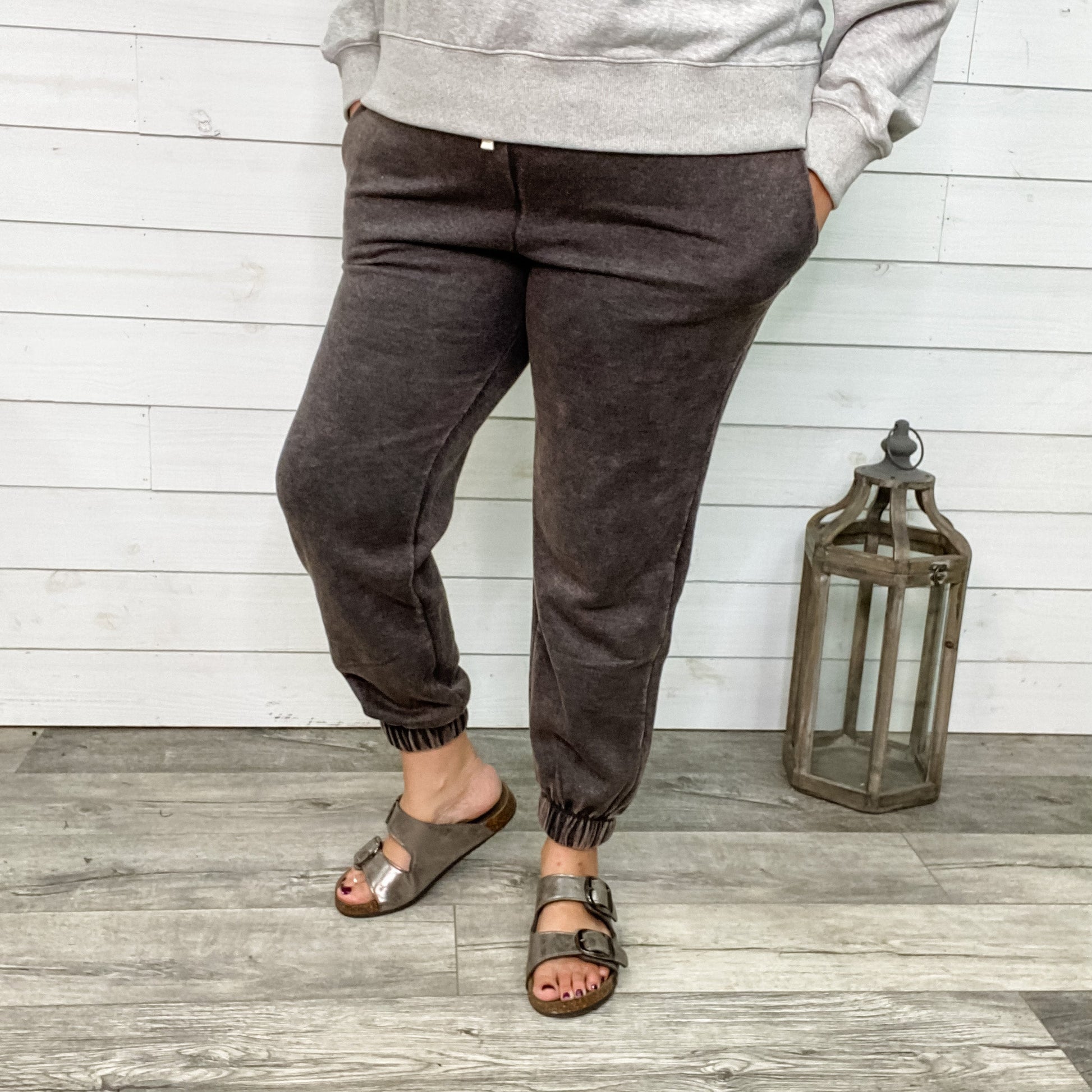 Acid Wash Drawstring Joggers with Pockets (Multiple Colors)