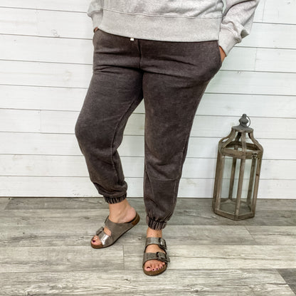 Acid Wash Drawstring Joggers with Pockets (Multiple Colors)