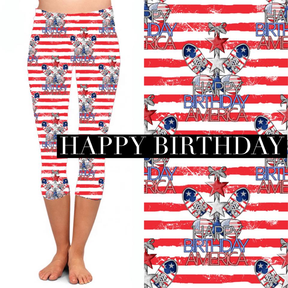 Adult & Kids Americana Capris with Pockets-Lola Monroe Boutique