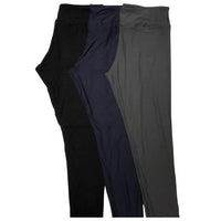 Adult Solid Leggings (Black, Grey, Navy)