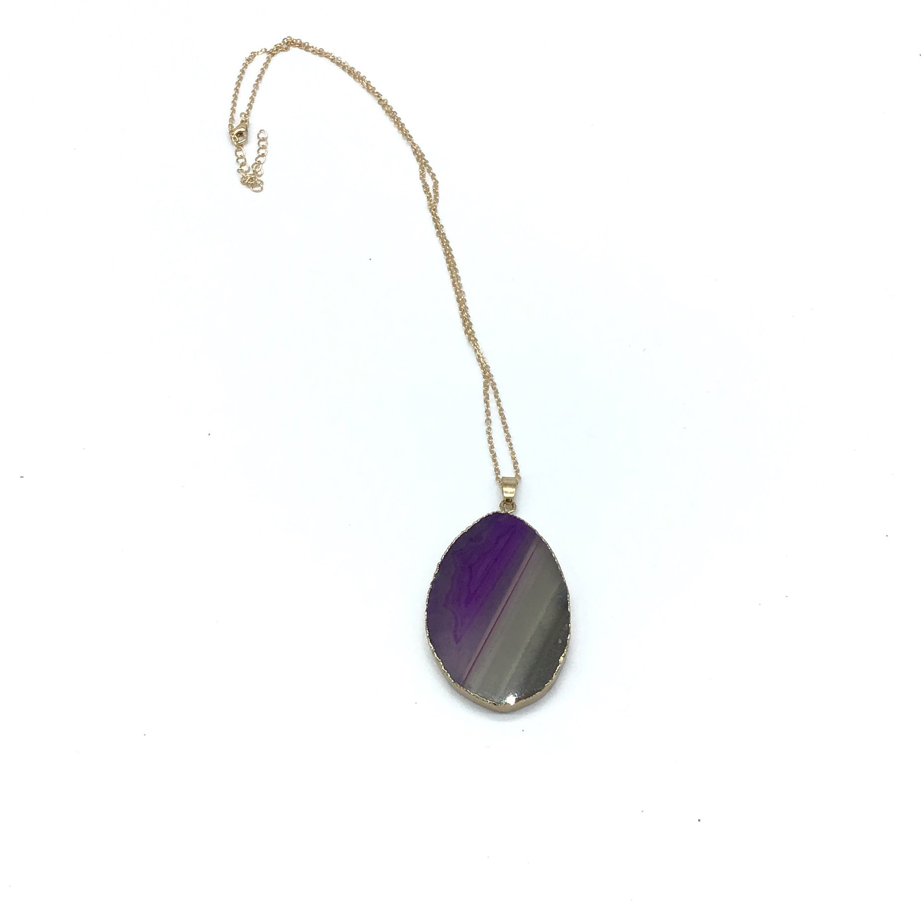 Agate Pendant Necklace-Lola Monroe Boutique