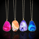 Agate Pendant Necklace-Lola Monroe Boutique