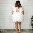 "Ain't No Party Like A" Tulle Tiered Dress (White)-Lola Monroe Boutique