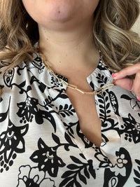 "Amari" Large Link Necklace-Lola Monroe Boutique