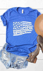 America Flag Design Tee-Lola Monroe Boutique