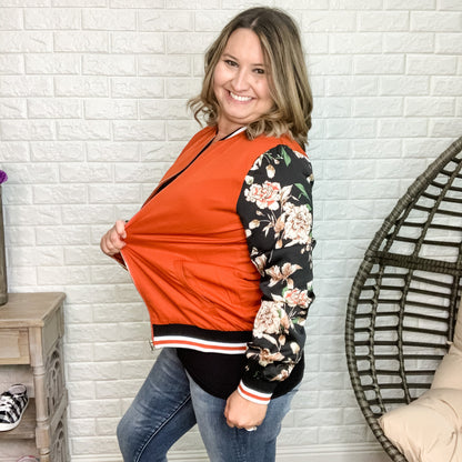 Ampersand Autumn Floral Bomber Jacket