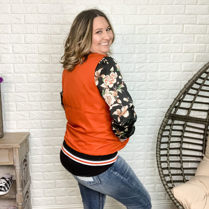 Ampersand Autumn Floral Bomber Jacket