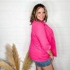 Andree By Unit Long Sleeve Blazer (Hot Pink)-Lola Monroe Boutique