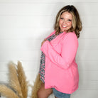 Andree By Unit Long Sleeve Blazer (Pink Cosmos)-Lola Monroe Boutique