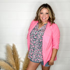 Andree By Unit Long Sleeve Blazer (Pink Cosmos)-Lola Monroe Boutique