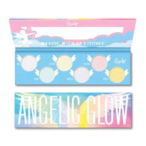 Angelic Glow Highlighter and Eyeshadow Palette-Lola Monroe Boutique