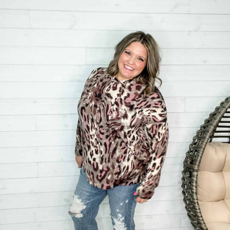 "Are You Ready" Animal Print Hoodie with Thumbholes-Lola Monroe Boutique