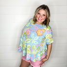 "Art Walk" Poncho Style Top-Lola Monroe Boutique