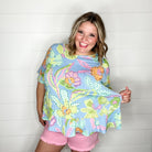 "Art Walk" Poncho Style Top-Lola Monroe Boutique