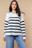 "Avalon" Long Sleeve Sweater-Lola Monroe Boutique