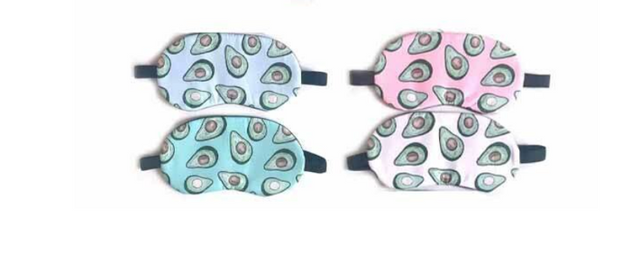 Avocado Pattern Sleep Mask (Multiple Colors)-Lola Monroe Boutique