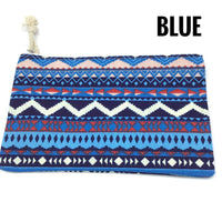 Aztek Tribal Zip Top Pouch (Multiple Colors)-Lola Monroe Boutique