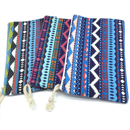 Aztek Tribal Zip Top Pouch (Multiple Colors)-Lola Monroe Boutique