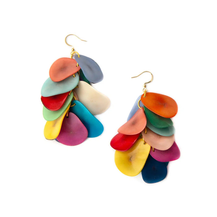 "Bailey" Earrings "Organic Tagua Jewlery" (Multiple Colors)-Lola Monroe Boutique