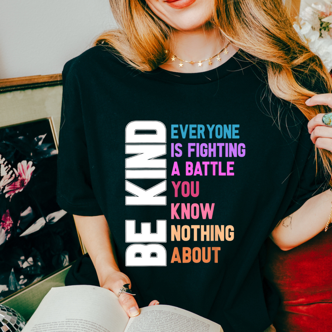 Be kind battle rainbow colors-Lola Monroe Boutique