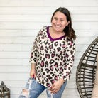 "Benny" V Neck 3/4 Sleeve Animal Print-Lola Monroe Boutique