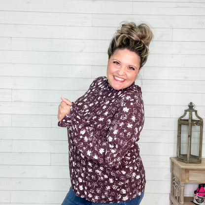 "Berkley" Floral Smocked High Neck