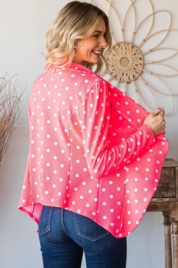 "Blazin" Polka Dot Blazer-Lola Monroe Boutique