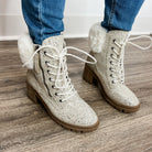 "Blink" By Very G Sparkle and Fur Lace Up Boots-Lola Monroe Boutique