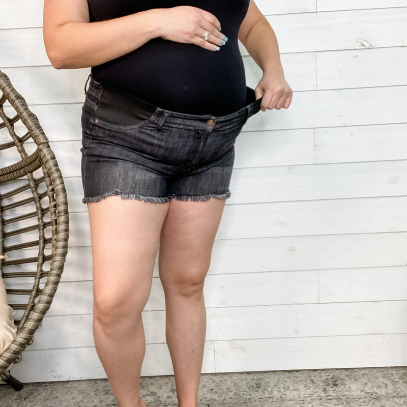 Bloom by Judy Blue "Light My Fire" Maternity Shorts-Lola Monroe Boutique