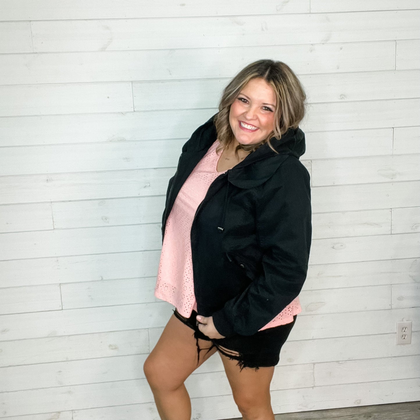 "Bomber" Zip Up Jacket