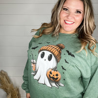 Bougie Ghost Crewneck-Lola Monroe Boutique