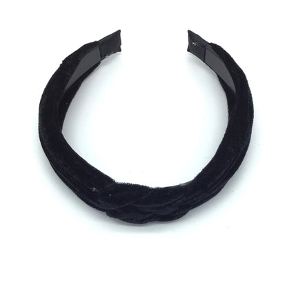 Braided Design Velvet Headband (Multiple Colors Available)